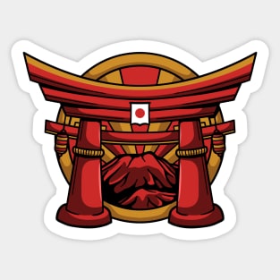 torii gate japan Sticker